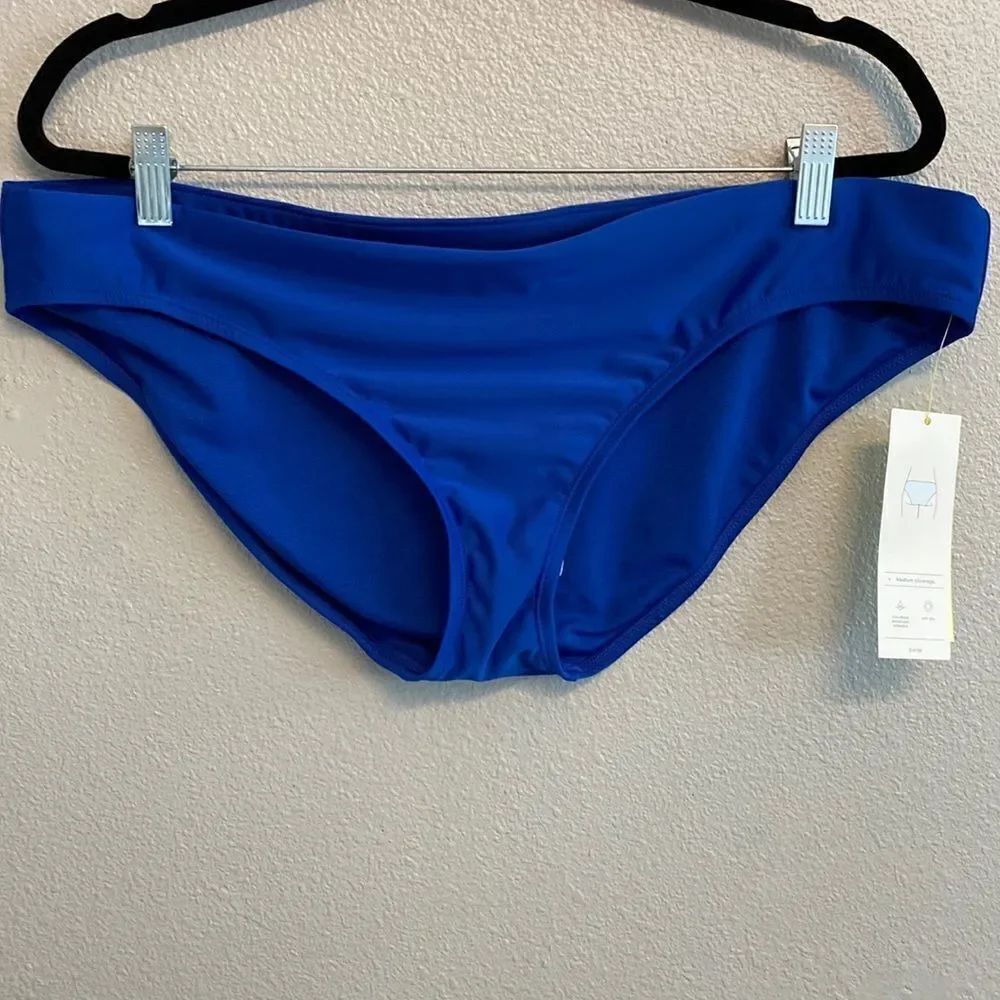 NWT- Royal blue medium coverage bikini bottoms- Size XL